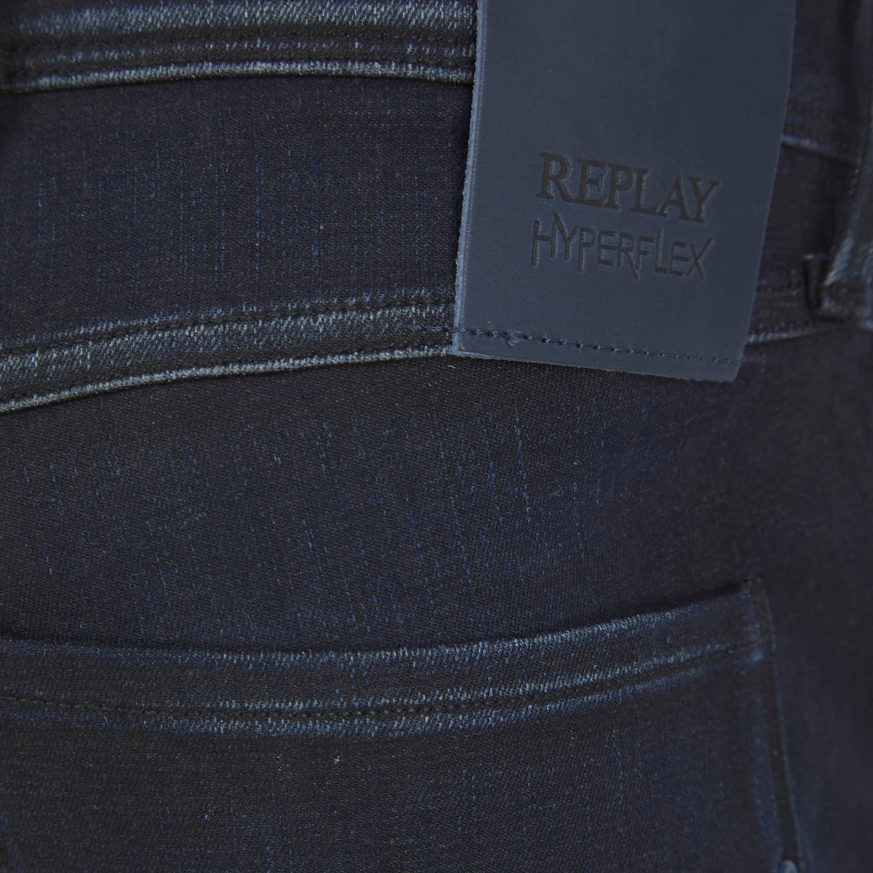 REPLAY HYPERFLEX RE-USED FOREVER BLUE SLIM FIT JEANS - Image 3