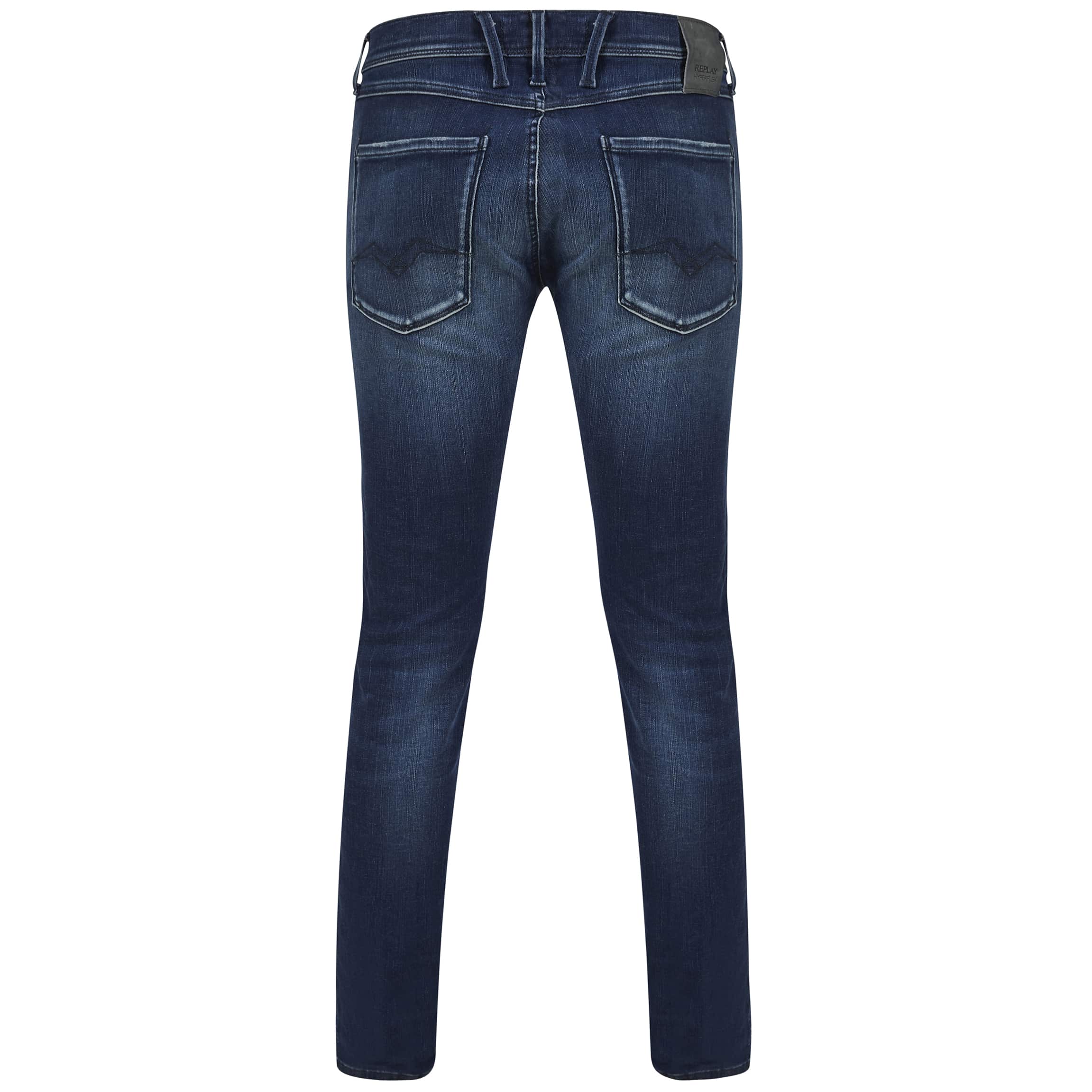 REPLAY HYPERFLEX RE-USED WHITE SHADES ANBASS JEANS - Image 3