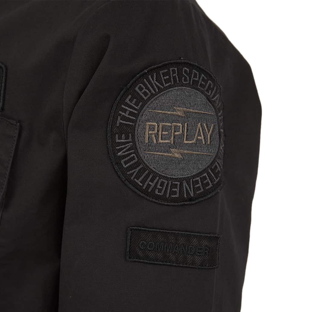 REPLAY REGULAR FIT PATCH OVERSHIRT - Image 3