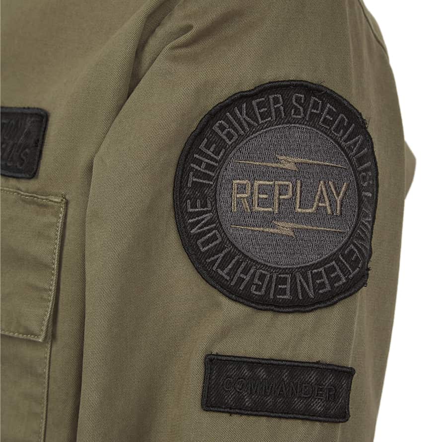 REPLAY REGULAR FIT PATCH OVERSHIRT - Image 3