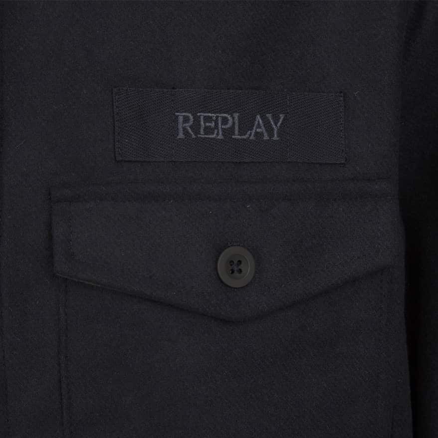 REPLAY WOOL-BLEND OVERSHIRT - Image 3