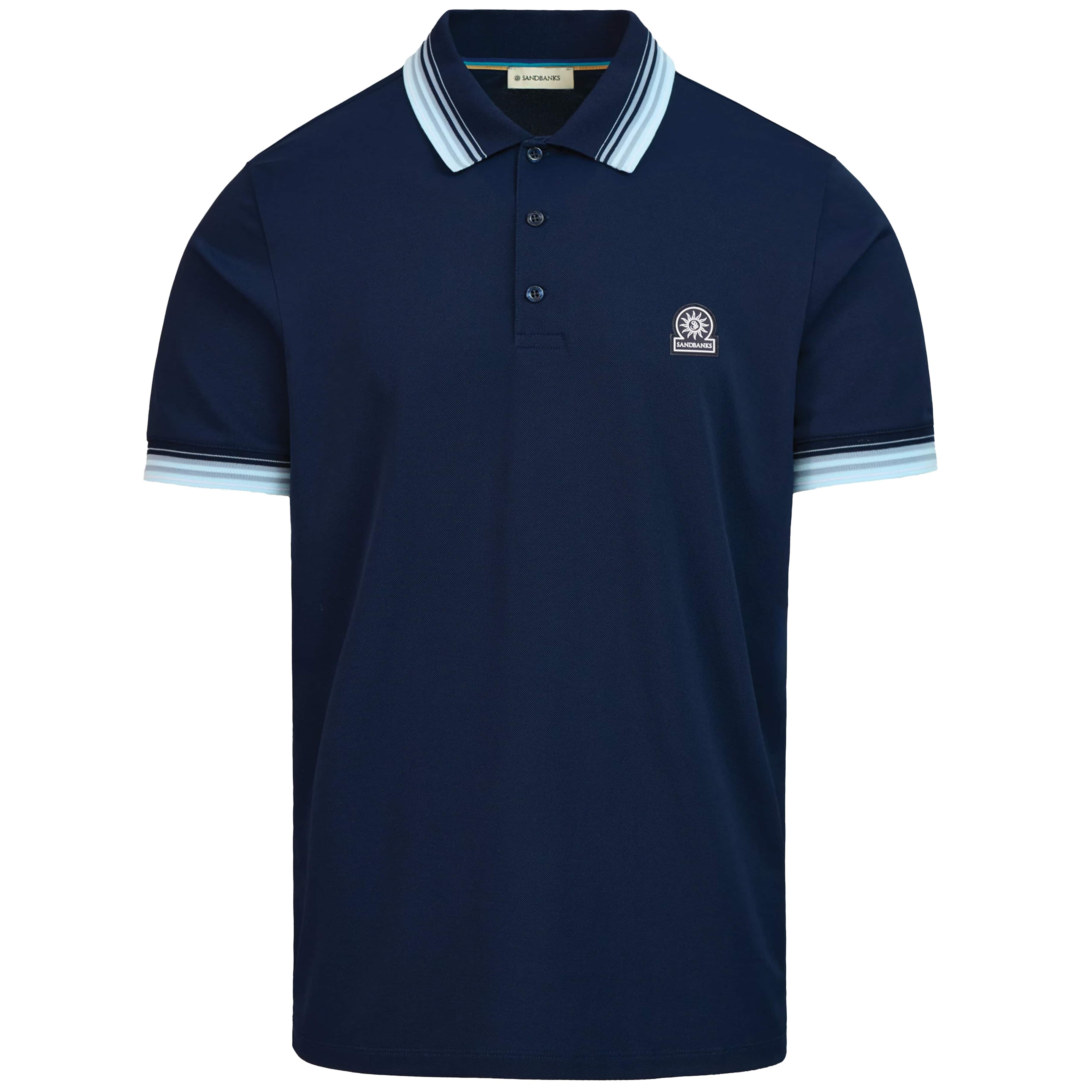 SANDBANKS GRADIENT RIB POLO SHIRT