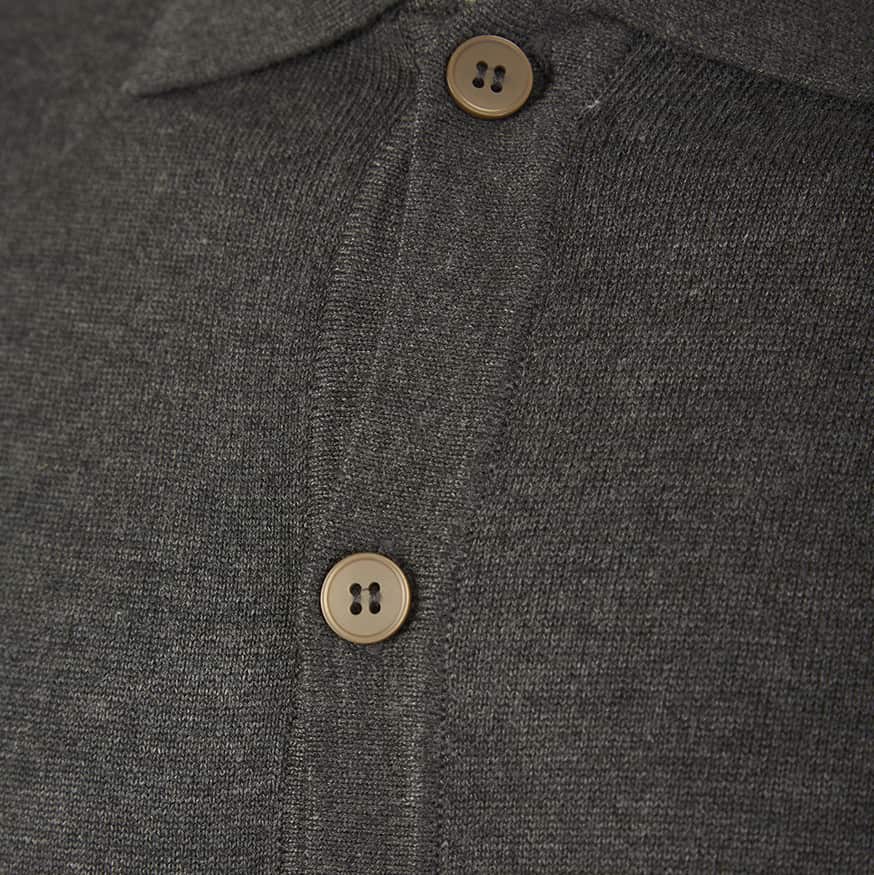 SEINSE COLLARED BUTTON KNIT CARDIGAN - Image 3