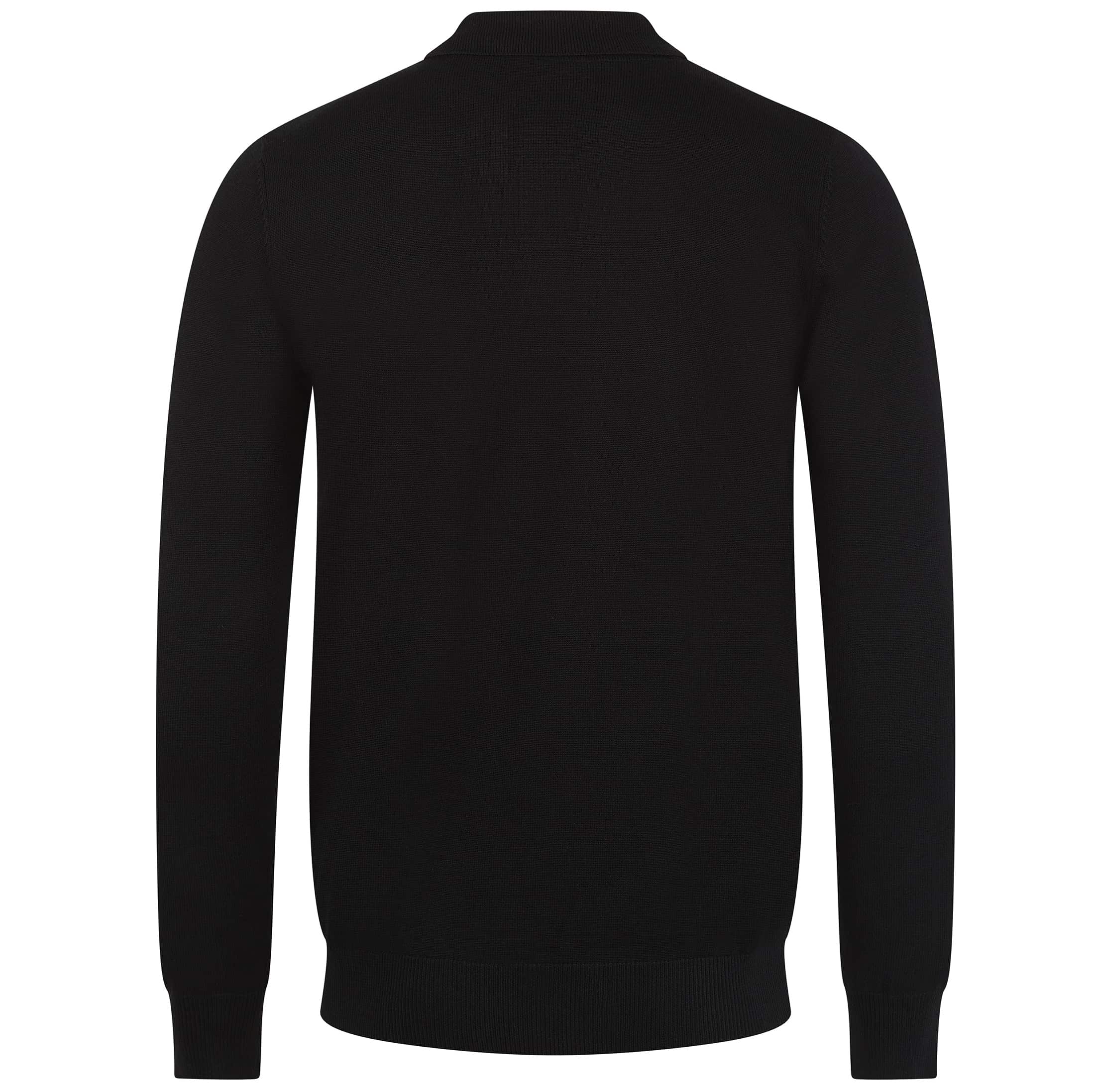 SEINSE LONG SLEEVE KNIT POLO SHIRT - Image 3