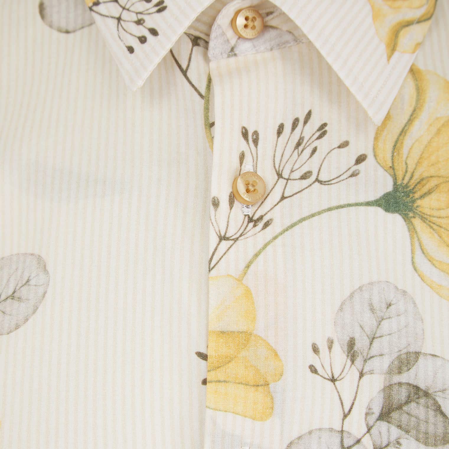 SSEINSE CAMICIA FLORAL PRINT LINEN SHIRT - Image 3