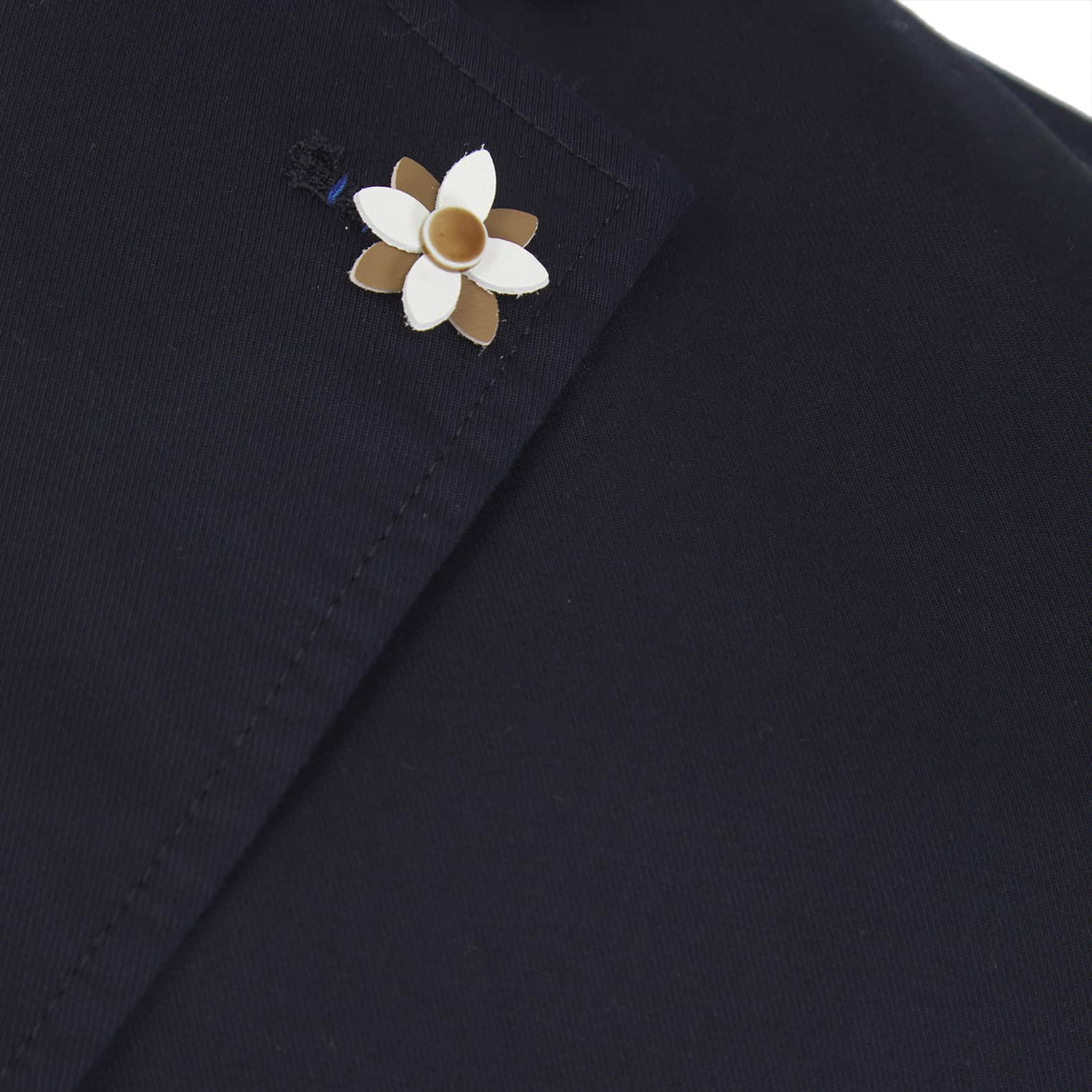 SSEINSE FLORAL LAPEL LINEN FITTED BLAZER - Image 2