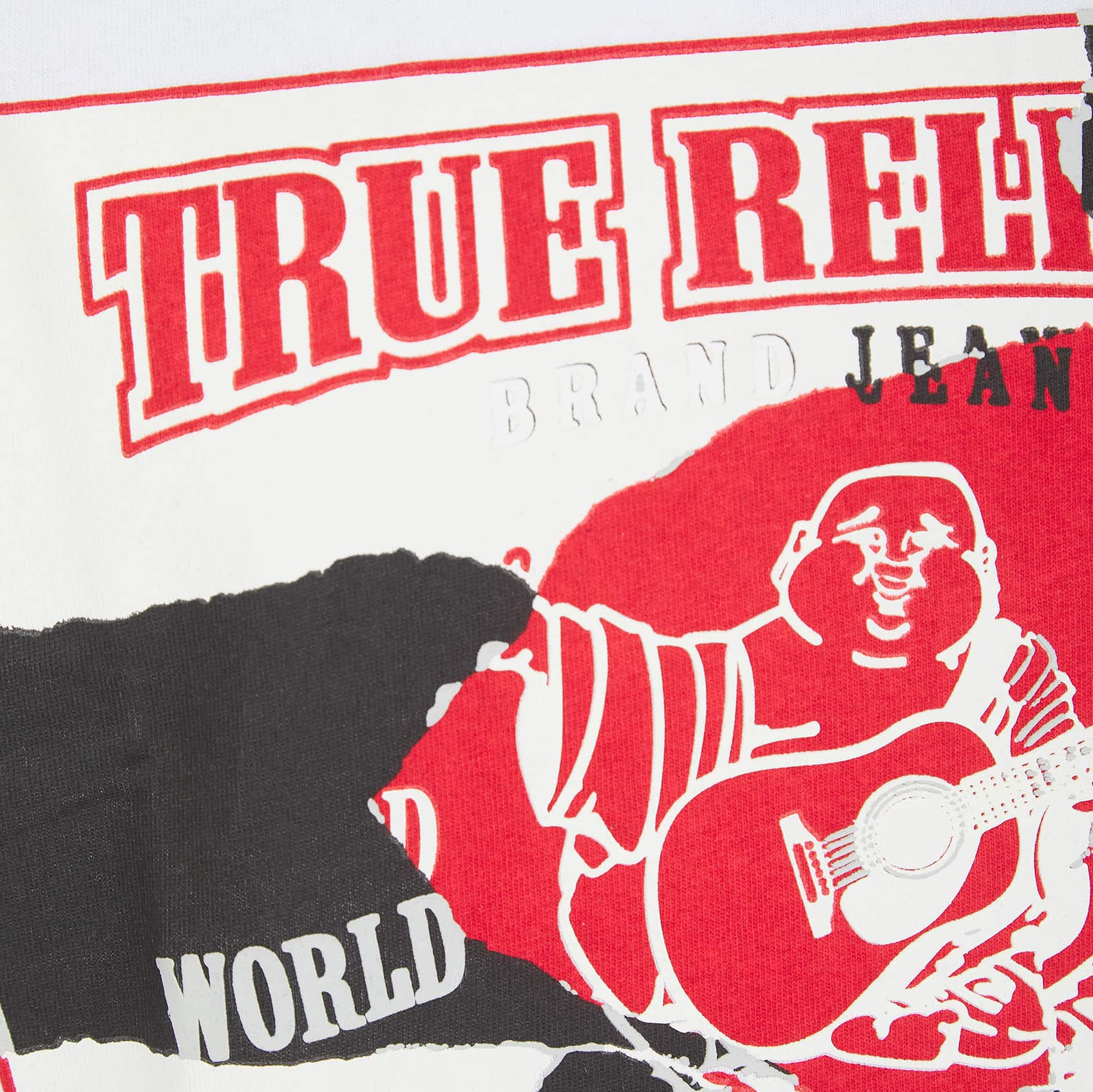 TRUE RELIGION TORN LOGO HEAVYWEIGHT T-SHIRT - Image 3