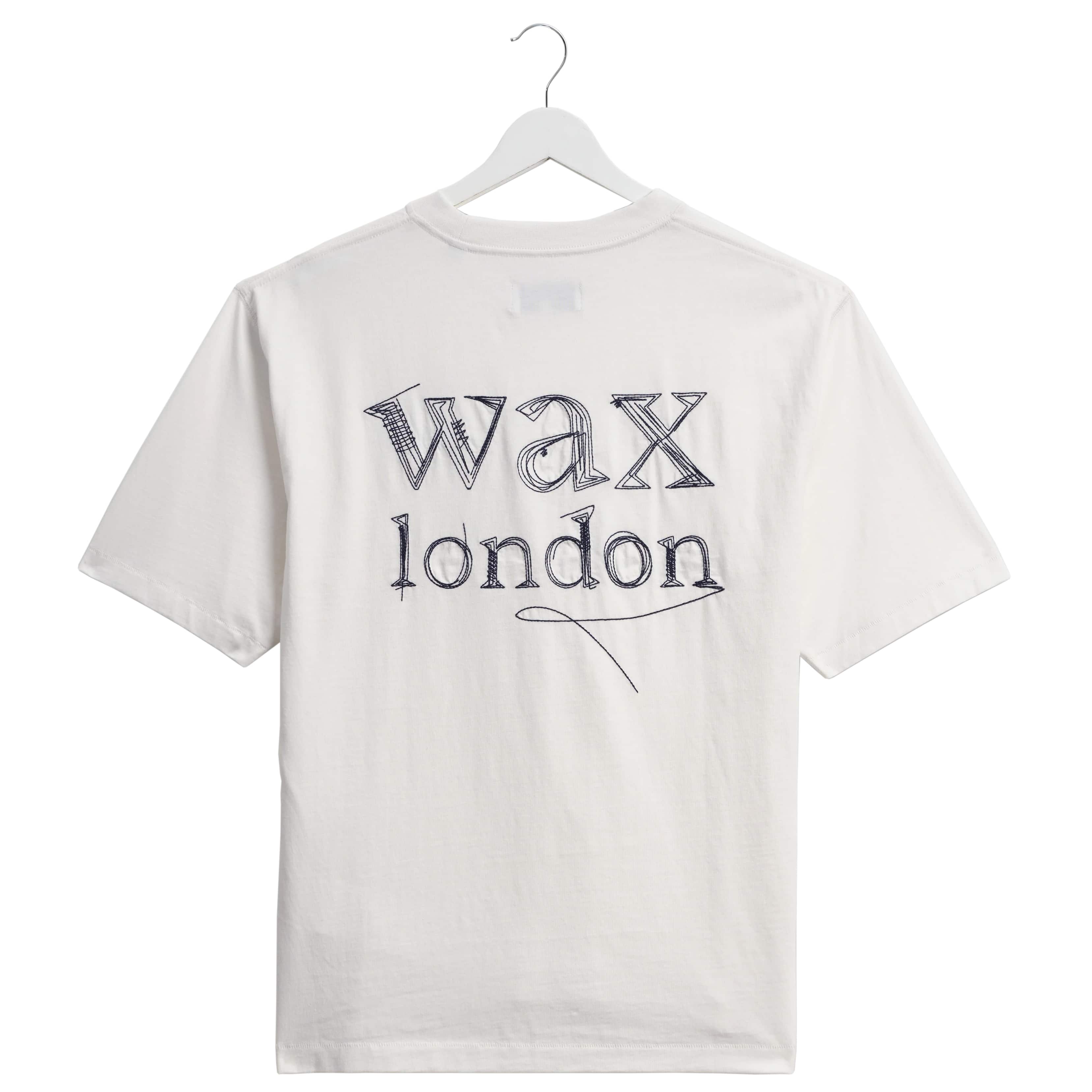 WAX LONDON DEAN SCRIBBLE TEXT T-SHIRT