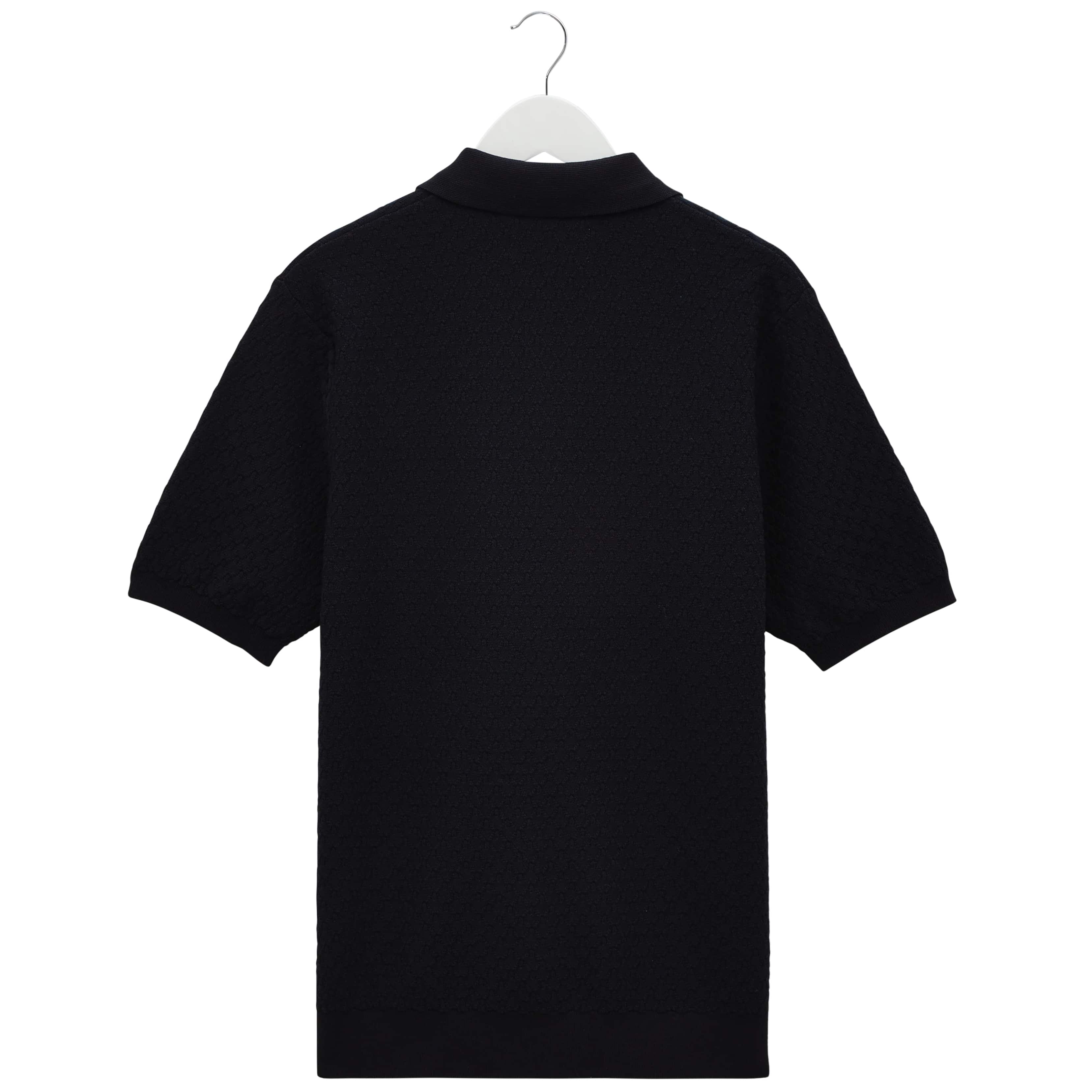 WAX LONDON NAPLES RETRO DIAMOND KNITTED POLO - Image 2